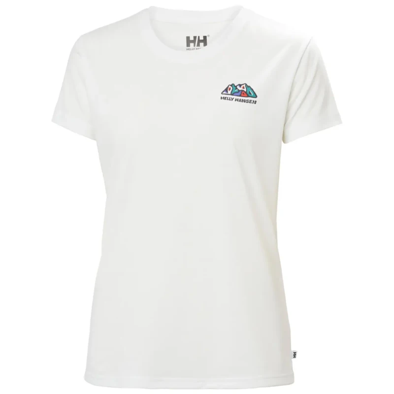 Image of Womens T-Shirt Helly Hansen Skog Graphic Blanc Female M