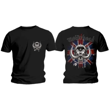 Image of Motorhead - British War Pig & Logo Unisex Large T-Shirt - Black