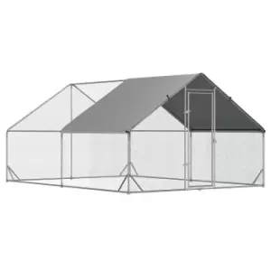 Image of Pawhut Large Chicken Coop With Cover 3 X 4 X 2M