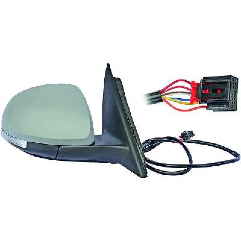 Image of DIEDERICHS 7860224 Wing mirror Right, Complete Mirror, primed Outside Mirror (50)