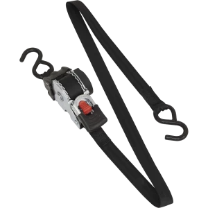 Image of Sealey Auto Retractable Ratchet Tie Down Strap 25mm 3m 300kg