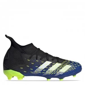 Image of adidas Predator Freak .3 Junior FG Football Boots - Black/SolYellow