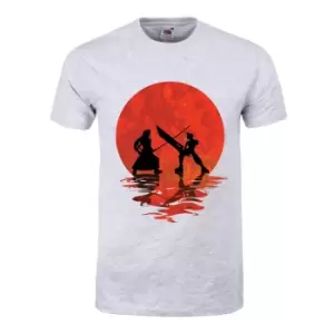 Image of Grindstore Mens Cloud Vs Sephiroth T-Shirt (M) (Grey)