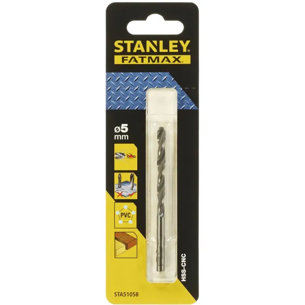 image of Stanley Fatmax Bullet Metal Drill Bit 5mm - STA51058-QZ