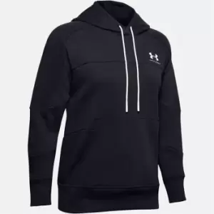 image of Under Armour Rival Block Colour Hoodie Ladies - Black