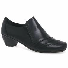 image of Rieker Black 'Odyssey' high cut court shoes - 3.5