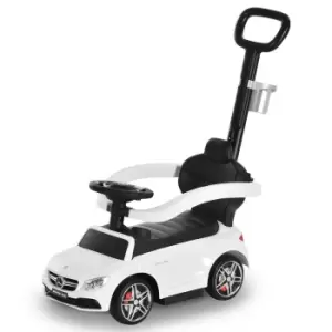 Image of Reiten Kids Mercedes-Benz Ride-On Stroller Car with Storage - White