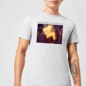 Image of Disney Tinkerbell Follow Me To Neverland Mens T-Shirt - Grey - 3XL