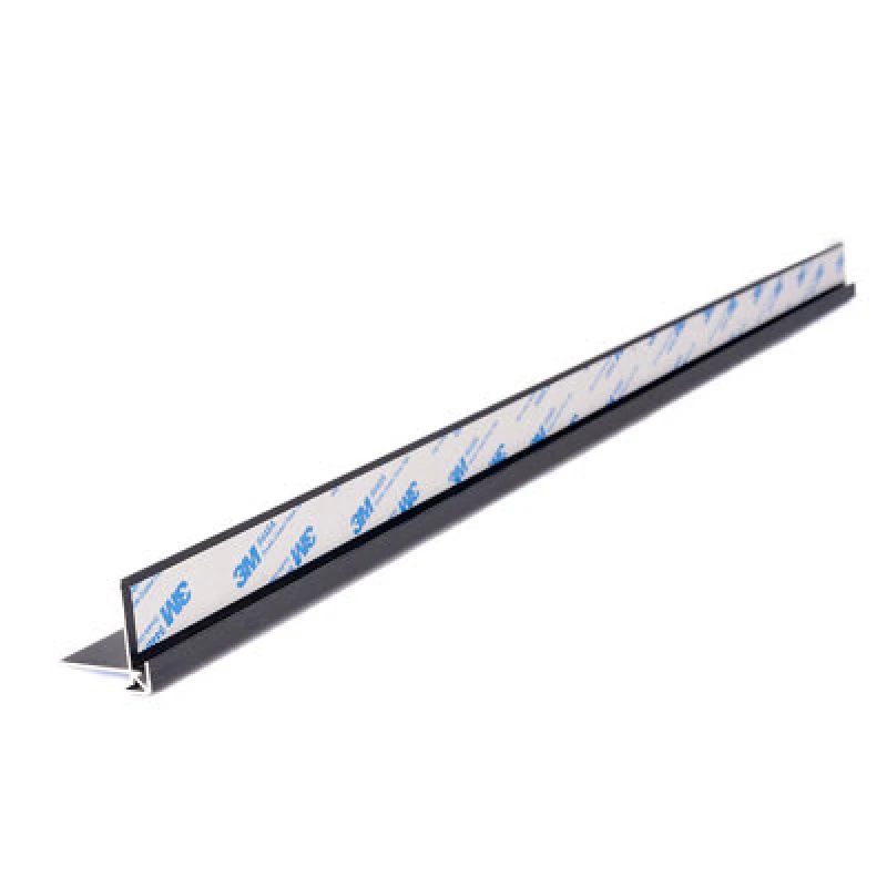 Image of Splashwall Alloy Anthracite Aluminium External Worktop Corner Joint (H)600mm (W)4mm