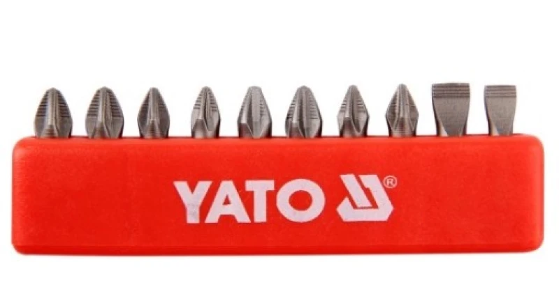 Image of YATO YT-0482 Screwdriver Bit Set Number of tools: 10 Screwdriver Bit Set (6625)