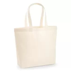 Image of Westford Mill Premium Cotton Maxi Tote Bag (One Size) (Natural)