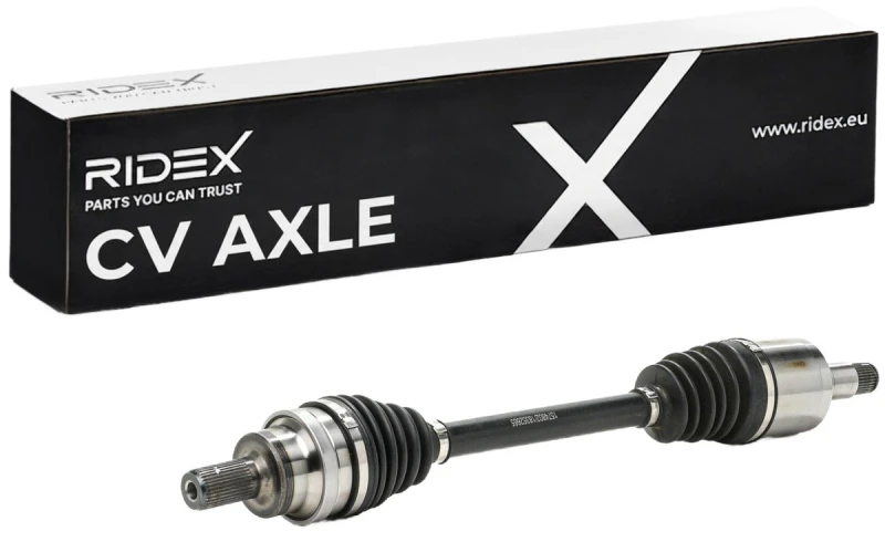 Image of RIDEX 13D1137 Drive shaft Rear Axle Left, with bearing(s) Drive Shaft (13)