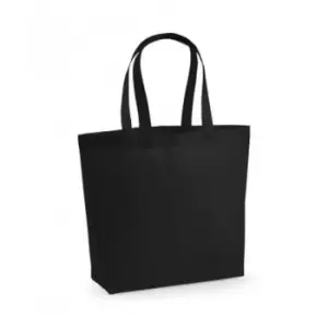 image of Premium Cotton Maxi Tote Bag (Pack of 2) (One Size) (Black) - Westford Mill