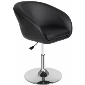 image of Bar stool lounge Bernhard - stool chair, adjustable stool, swivel stool - black