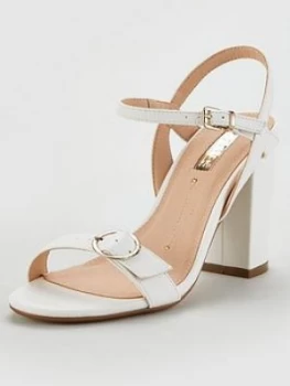 image of OFFICE Headgirl Heeled Sandal - Off White, Size 5, Women