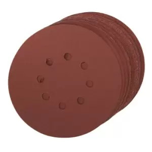 Image of Silverline Hook & Loop Discs Punched 150mm 10pce 150mm Assorted Grit 882789