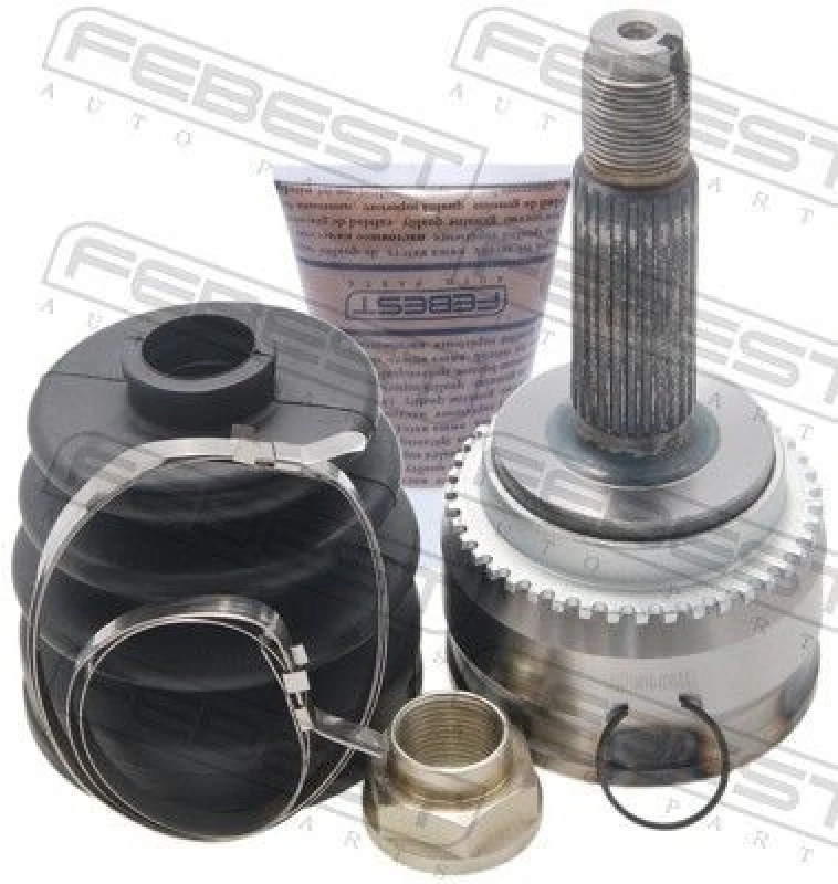 Image of FEBEST 0410-038A43 Joint, drive shaft Wheel Side, with ABS sensor ring Joint,drive shaft (236)