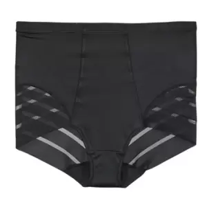 Image of DIM DIAMS CONTROL CULOTTE HAUTE womens Knickers/panties in Black - Sizes UK 12,UK 14,UK 16,UK 18,UK 20