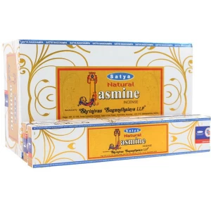 image of Box of 12 Packs of Natural Jasmine Incense Sticks by Satya