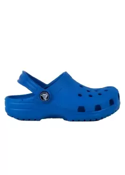 Crocs Kids Classic Colour Block Clog In Bright Cobalt