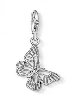 Image of Thomas Sabo Sterling Silver Charm Club Cut-Out Butterfly Charm, One Colour, Women