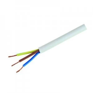 Image of Wickes Heavy Duty 3 Core Flexible Cable - White 1.5mm2 x 5m