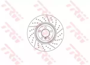 Image of TRW Brake disc BMW DF6600S 34106797603,6797603 Brake rotor,Brake discs,Brake rotors
