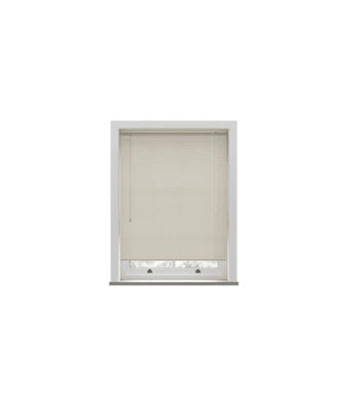 Image of Cream Pvc Venetian Blind 152Cm Drop (25mm Slats) 45Cm Wide