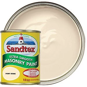 image of Sandtex Ultra Smooth Masonry Paint - Ivory Stone 150ml