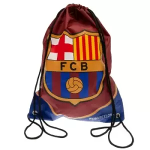 Image of Fc Barcelona - Unisex Adult Drawstring Bag (One Size) (Maroon/Blue)