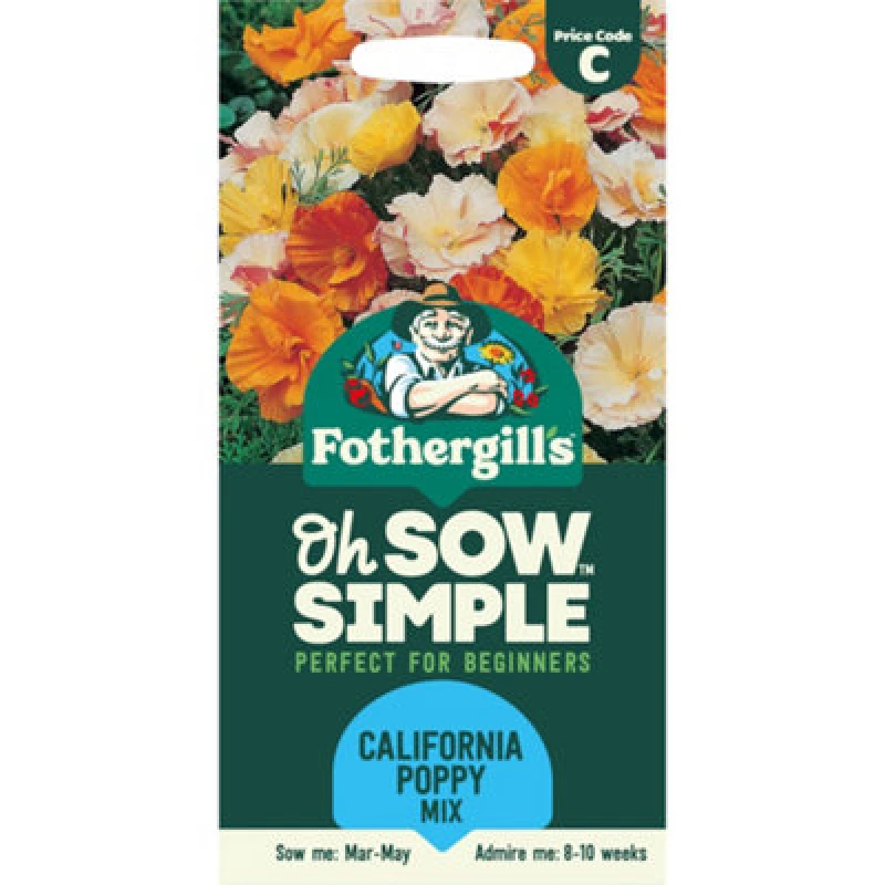 Image of Mr Fothergills Art Shades California Poppy Flower Seeds