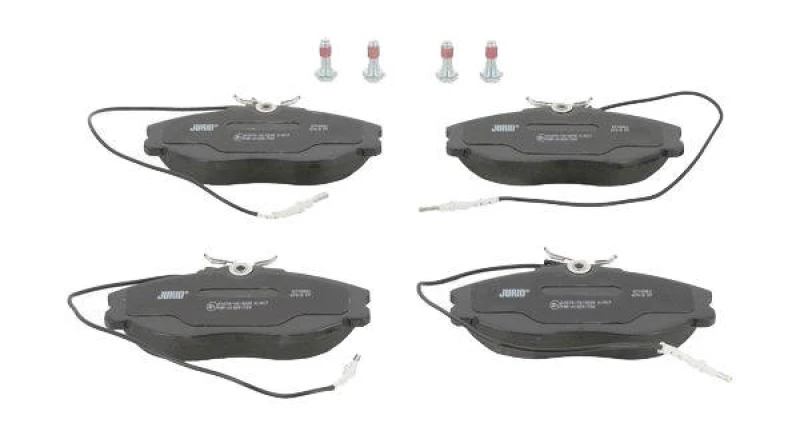 Image of JURID 571898J Brake pad set incl. wear warning contact, with accessories Brake Pad Set,disc brake (402)