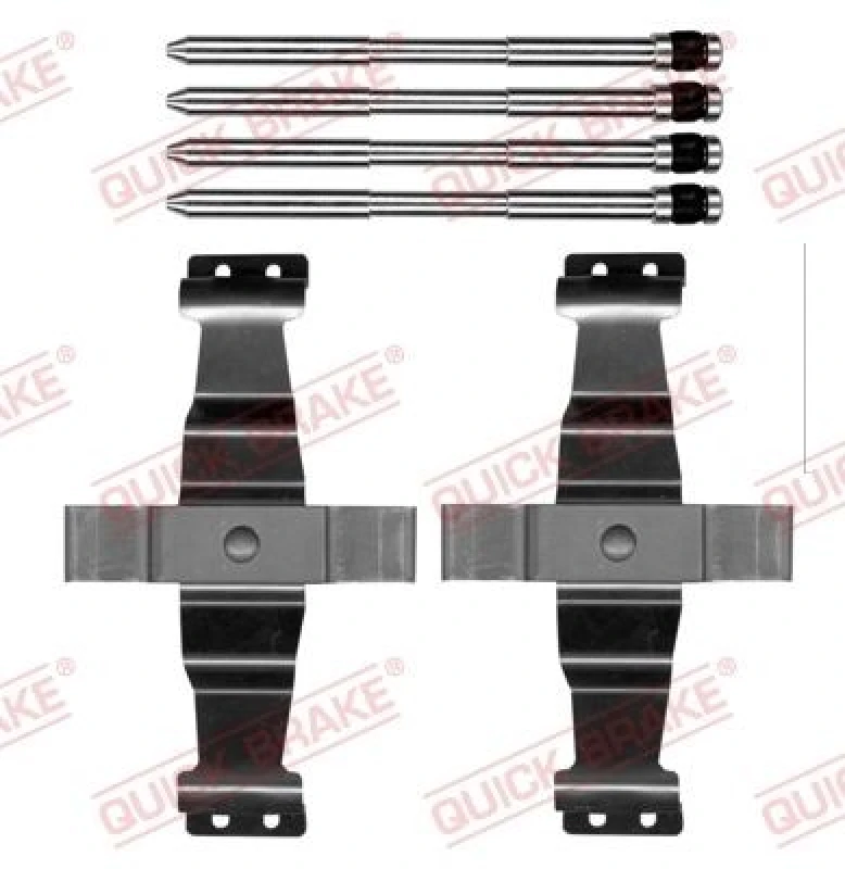 Image of QUICK BRAKE Brake pad fitting kit QUICK BRAKE 109-0203