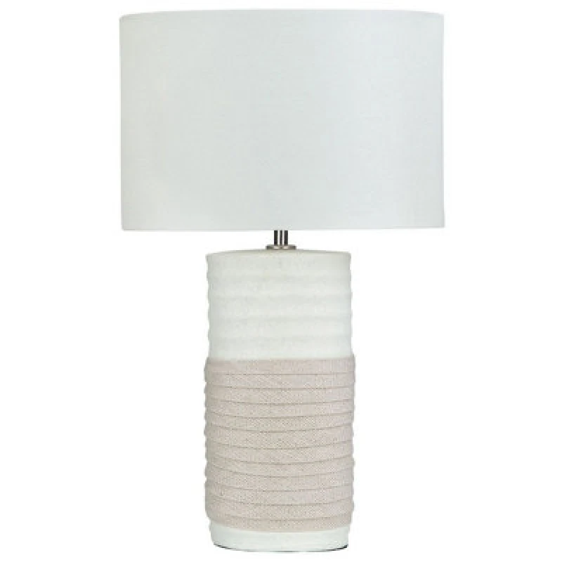 Image of Beliani Table Lamp Navia Porcelain Light Beige