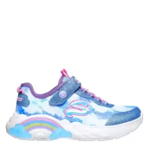 image of Skechers Rainbow Racer Girl's Trainers - Blue