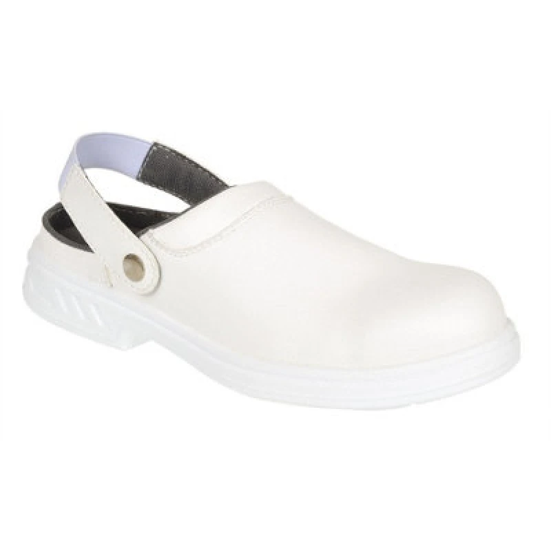 Image of Portwest Steelite SB AE WRU Clean Area Safety Clogs FW82WHR49 Colour: White