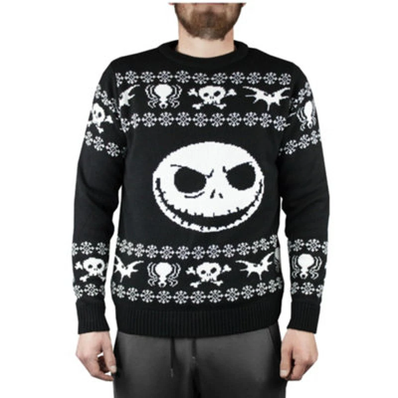 Image of Disney Christmas Jumper in Black Size: Small Black S Unisex 5056210162798