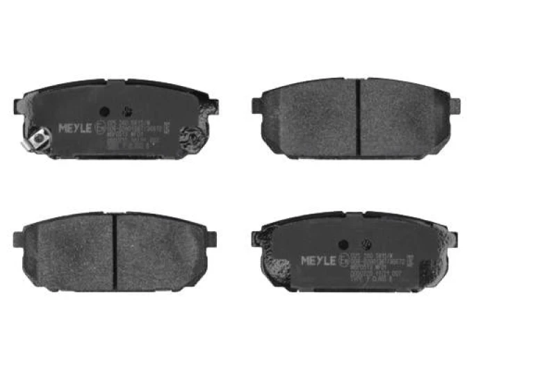 Image of MEYLE 025 240 5815/W Brake pad set Rear Axle, with acoustic wear warning, Original Quality, with anti-squeak plate Brake Pad Set,disc brake (402)
