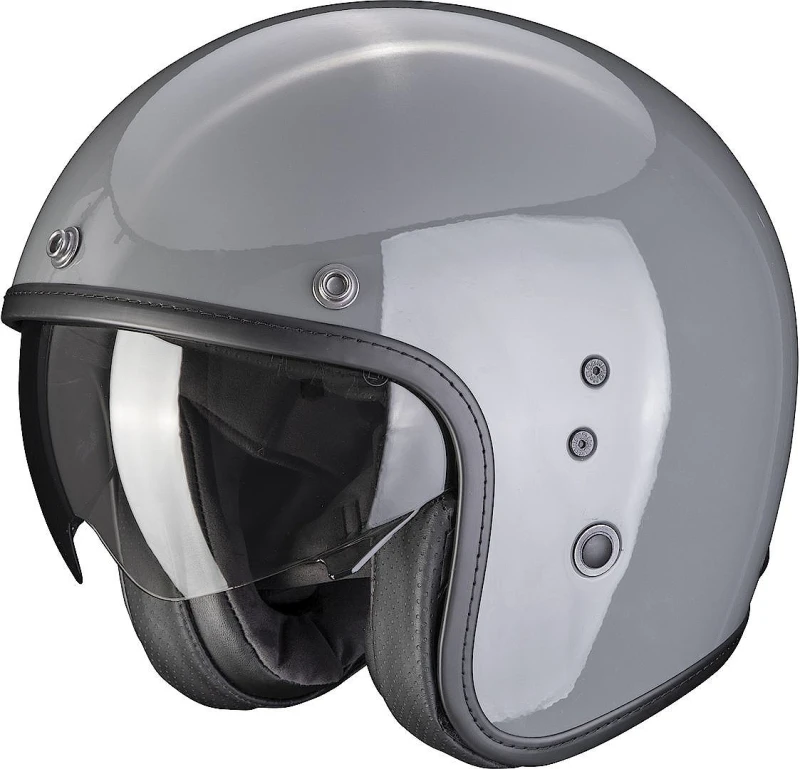 Image of Scorpion Belfast Evo Solid Cement Grey Jet Helmet Size L