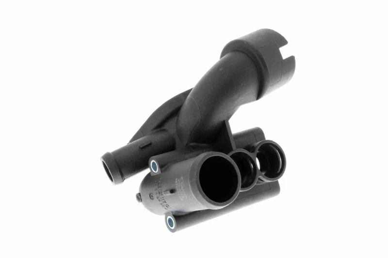 Image of VAICO V10-3028 Coolant Flange Cylinder Head, Original VAICO Quality Coolant Flange (3219)