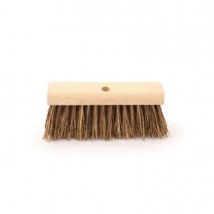 Image of Bentley Wooden Broom Head with Stiff BassCane Bristles 13" Ref