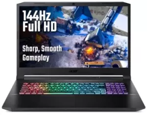 Image of Acer Nitro 5 AN517-54 Gaming Laptop, Intel Core i7-11800H, 8GB RAM, 512GB PCIe SSD, NVIDIA GeForce RTX 3060 6GB, 17.3" Full HD IPS 144Hz, Windows