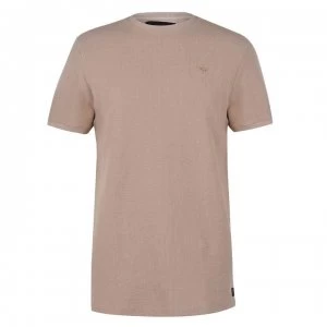 image of Firetrap Waffle T Shirt Mens - Taupe