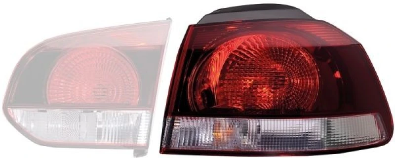 Image of HELLA 2SD 009 922-151 Rear light Left, WY21W, with bulbs Combination Rearlight (391)
