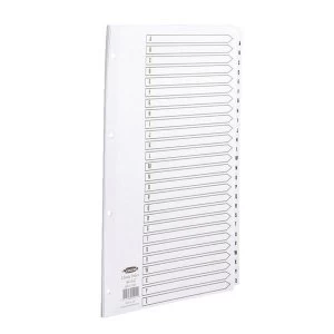Image of Concord Classic Index A-Z A4 White Board with Clear Mylar Tabs 04501/CS45
