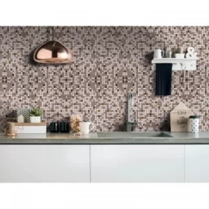 image of House of Mosaics Riyadh Copper Self Adhesive Mosaic Tile