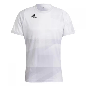 Image of adidas Freelift Tokyo HEAT. RDY Tennis T-Shirt Mens - White / Dash Grey / Black
