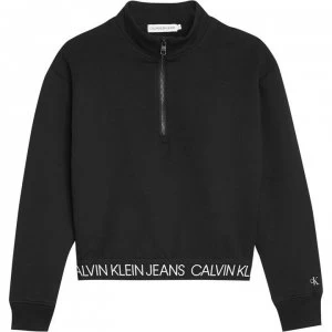 Image of Calvin Klein Zip Sweatshirt - Black