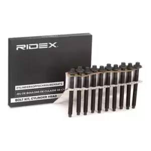 Image of RIDEX Cylinder Head Bolt Kit 1217B0028 Bolt Kit, cylinder head OPEL,FORD,FIAT,GRANDLAND X (A18),Zafira Life (K0),Vivaro C Kastenwagen (K0)