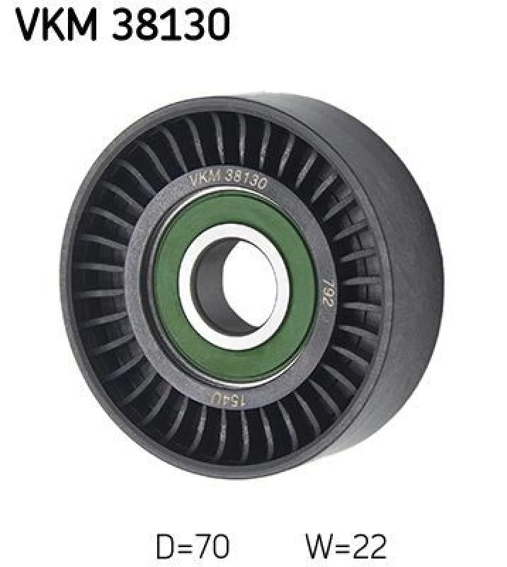 Image of SKF Deflection / guide pulley, V-ribbed belt SKF VKM 38130